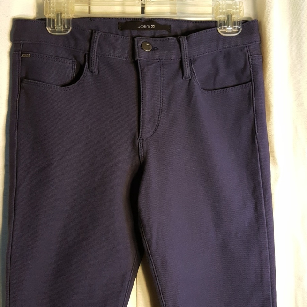 Joe 's high rise dark purple jeans